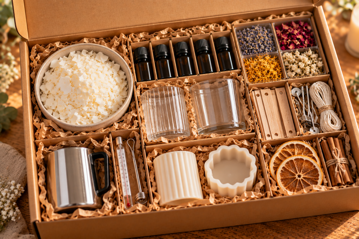 Kit para crear tu propia vela aromática
